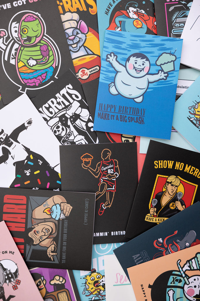 Welcome Johnny Cupcakes Greeting Cards!