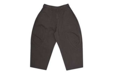 Dark gray pants on a white background