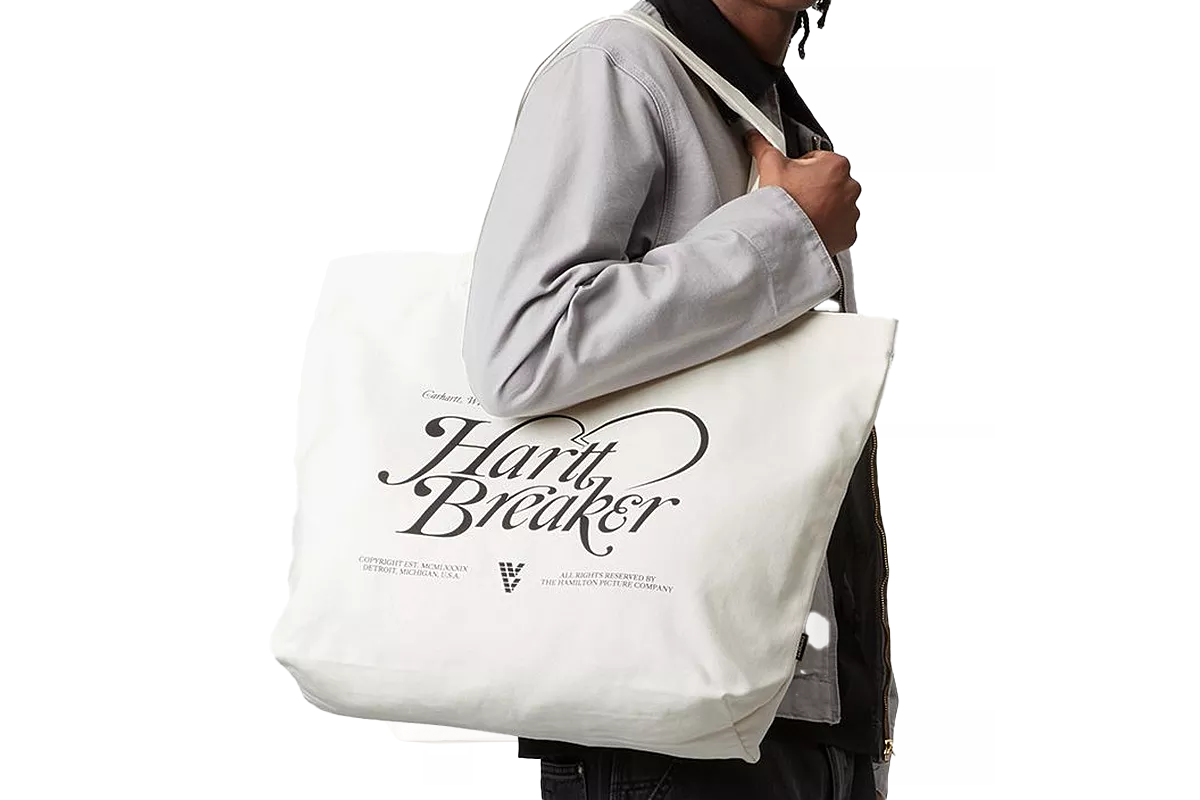 さらに100円引き◆CARHARTT◆CANVAS GRAPHIC TOTE LARGE Canvas Graphic Tote Large - Heart – P's & Q's