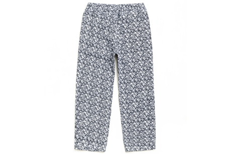 Bones patterned pants on a white background