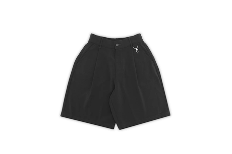 Black shorts on a white background