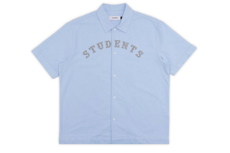 Light blue shirt with 'STUDENTS' text on a white background