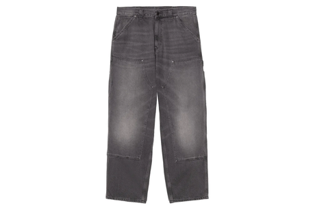 Gray jeans on a white background