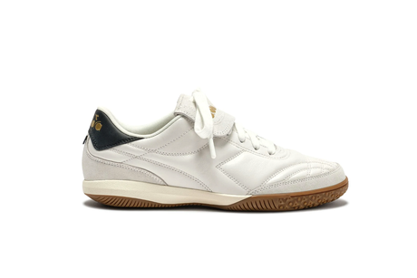 White sneaker on white background.