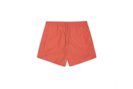 Red Shorts flat on white background