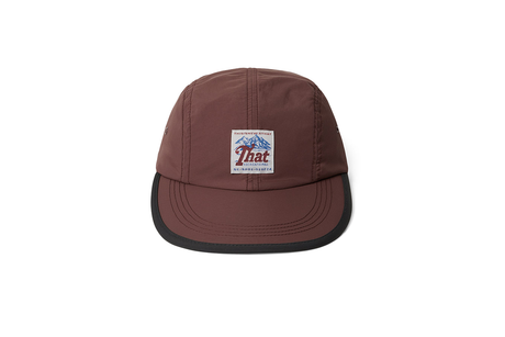 Brown cap with a logo on a white background